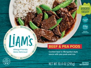 Liam's Frozen Beef & Pea Pods